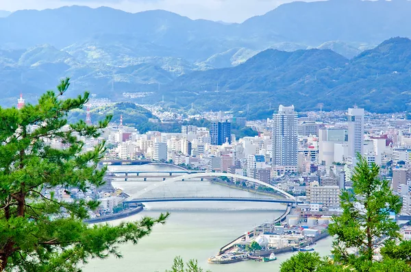 Cityscapes of Kochi city, Shikoku, Japan_